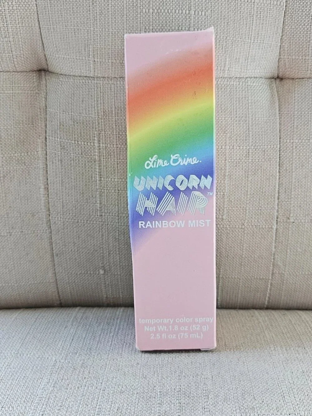 Lime Crime Unicorn Hair Rainbow Mist Temporary Color Spray Stormy 2.5 fl oz New